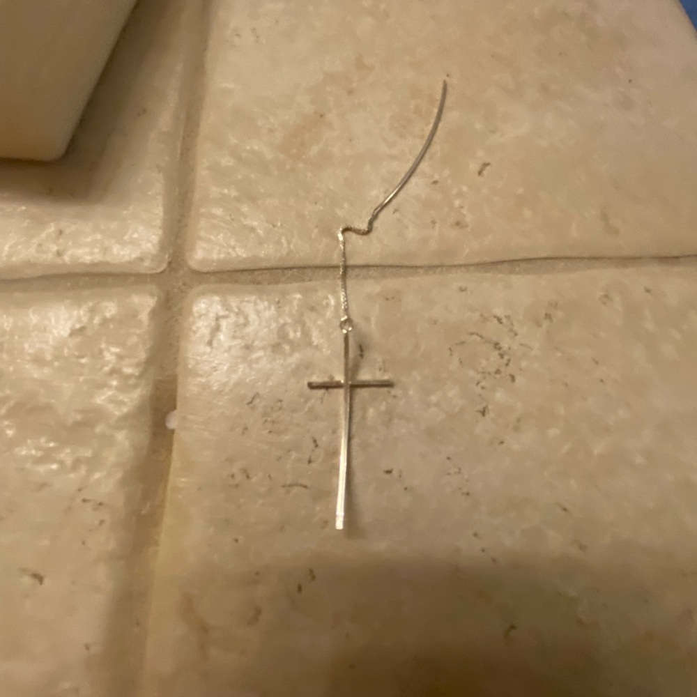 Silver Cross Pendant Necklace